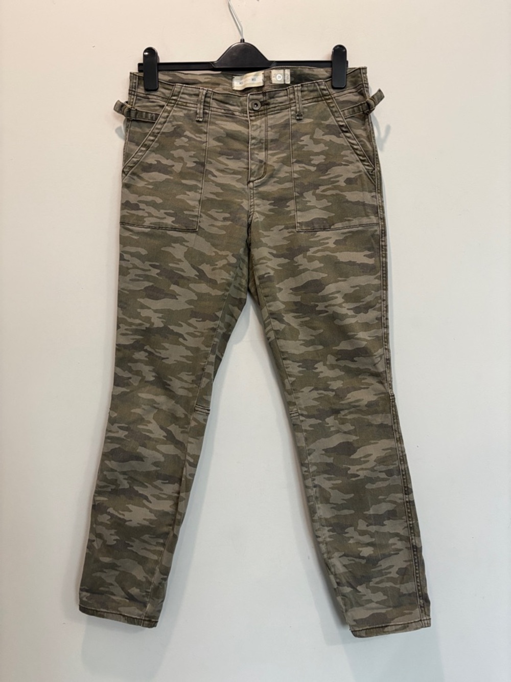 Anthro Hei Hei Camo Utility Pants Skinny Mid Rise 29 Casual Weekend Coastal Chic - Picture 10 of 13